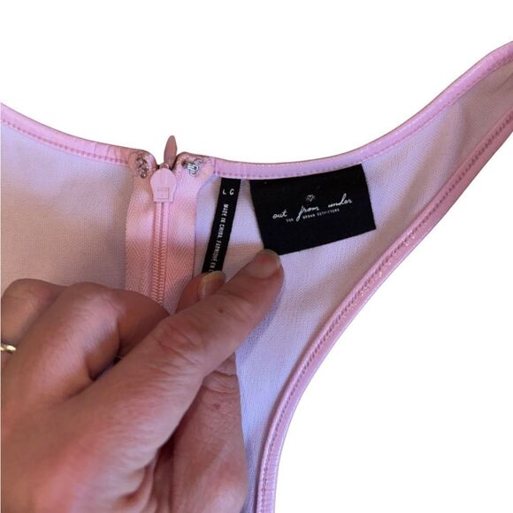 Urban Outfitters Out From Under Pink Party Mini Dress - Size Large - Picture 2 of 7